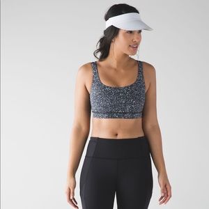 Lululemon energy bra in black white pattern